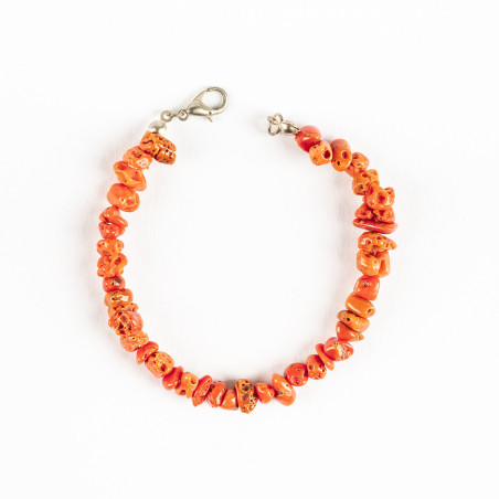 Bracelet en vrai corail rouge