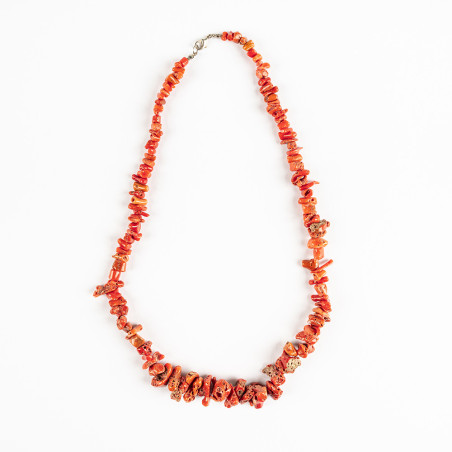 Collier en vrai corail rouge