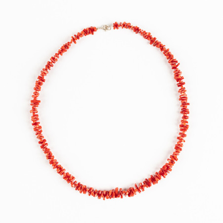 Collier en vrai corail rouge