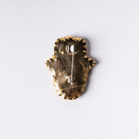 Broche Khomssa Brodée