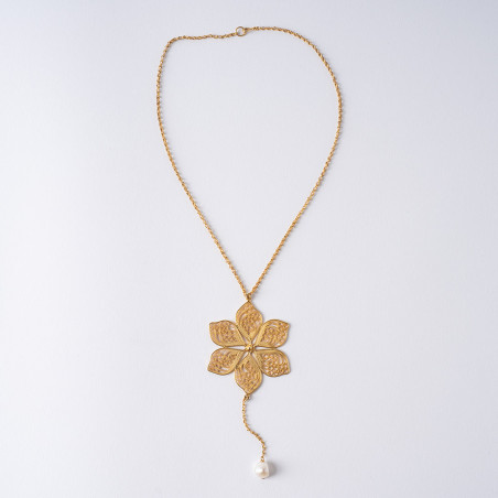 Collier fleur Long