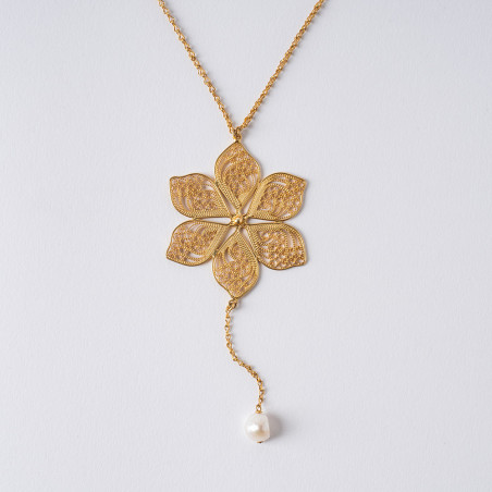 Collier fleur Long