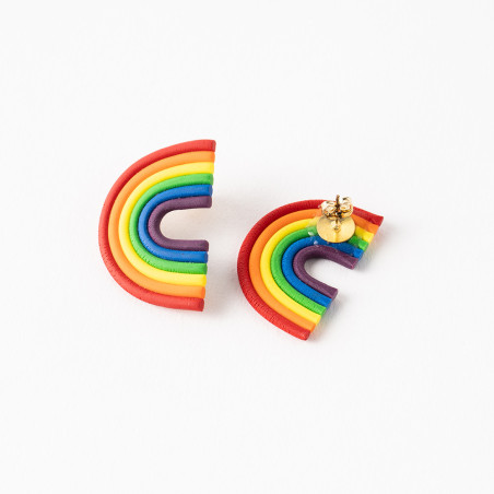 Boucles d'oreilles arc-en-ciel