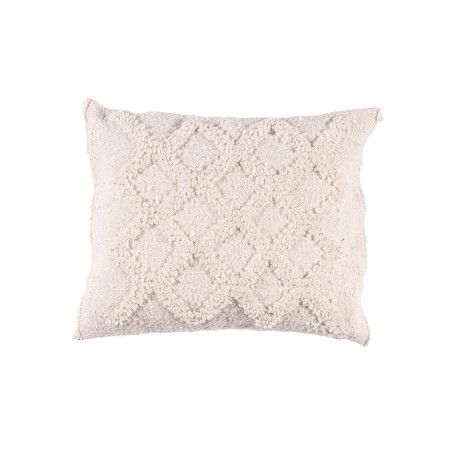 Coussin carré blanc