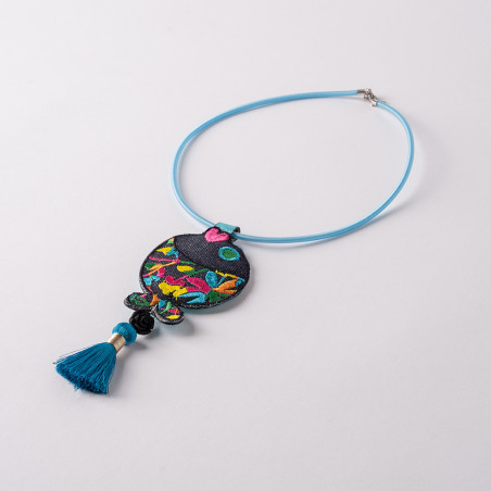 Collier poisson multicolore Houta Botoxee