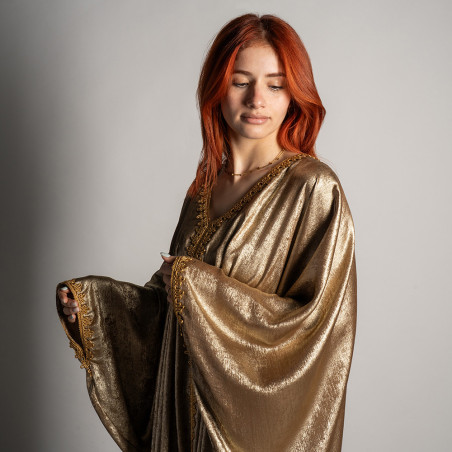 Poncho long metalisée