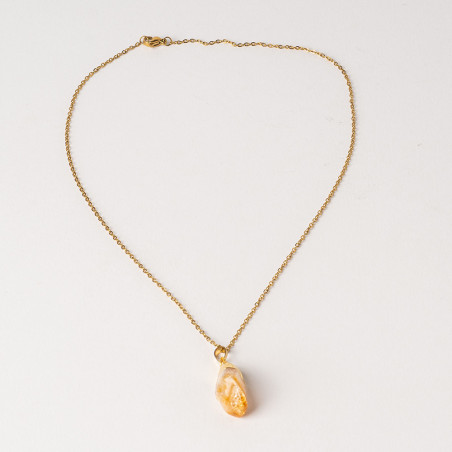 Collier Citrine orange