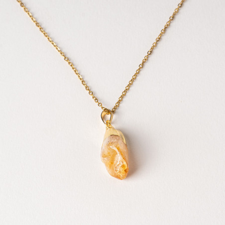 Collier Citrine orange