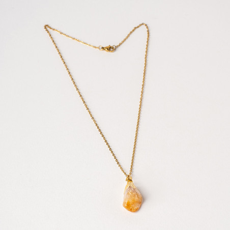 Collier Citrine orange