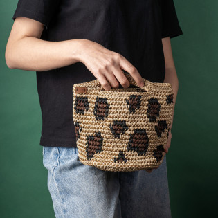 Sac Léopard en crochet