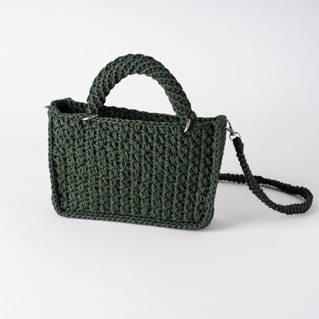 Sac vert en crochet