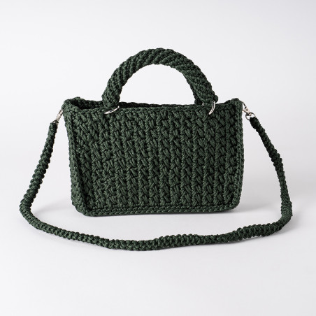 Sac vert en crochet