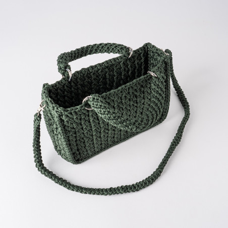 Sac vert en crochet