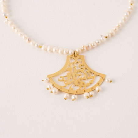 collier calligraphie "عين الحسود فيها عود"