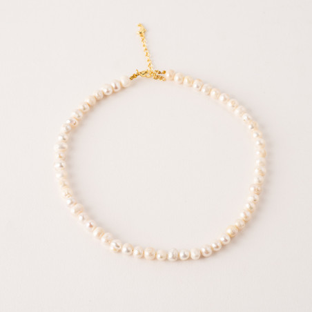 collier simple en perles de culture