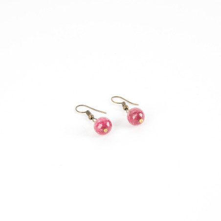  Boucles D'oreilles Rouges 