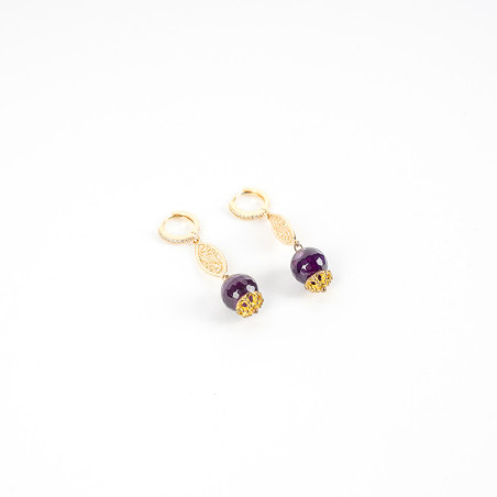 Boucles D'Oreilles Violettes