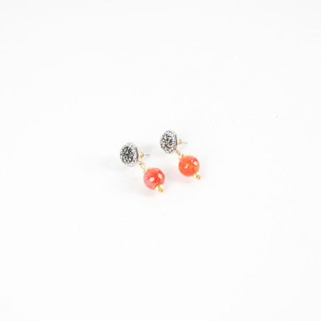 Boucles d'oreilles oranges