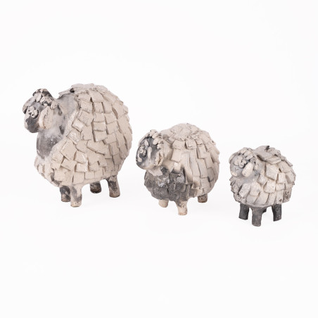 Ensemble de 3 Moutons decortif