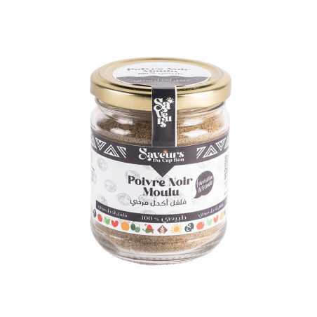 Poivre Noir Moulu en pot 100g