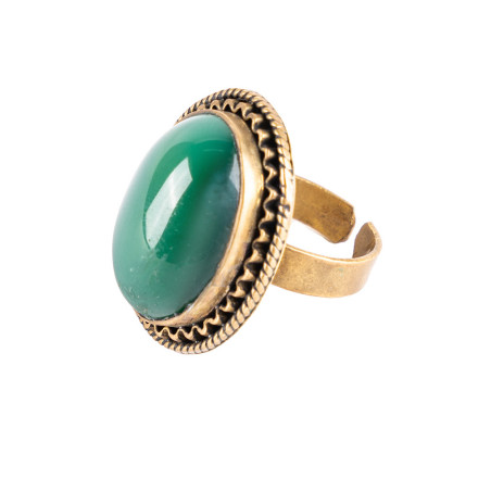 Ensemble de collier et bague Jade