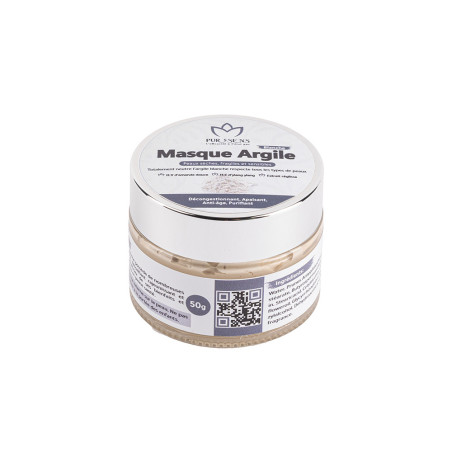 Masque visage argile blanche