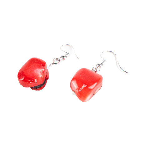 Ensemble de bracelet et boucles d'oreilles en Corail